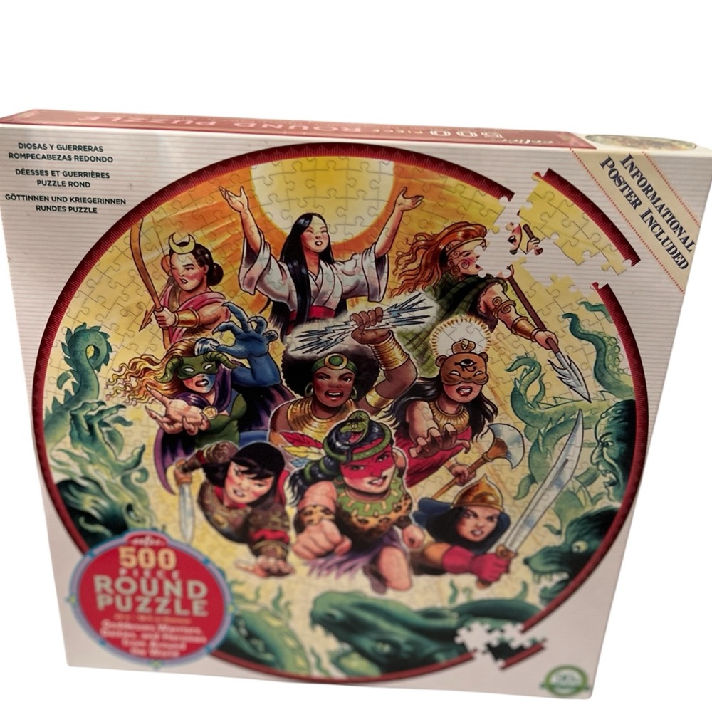 Goddesses, Warriors, Dieties and Heroines From Around The World 500 Piece Puzzle